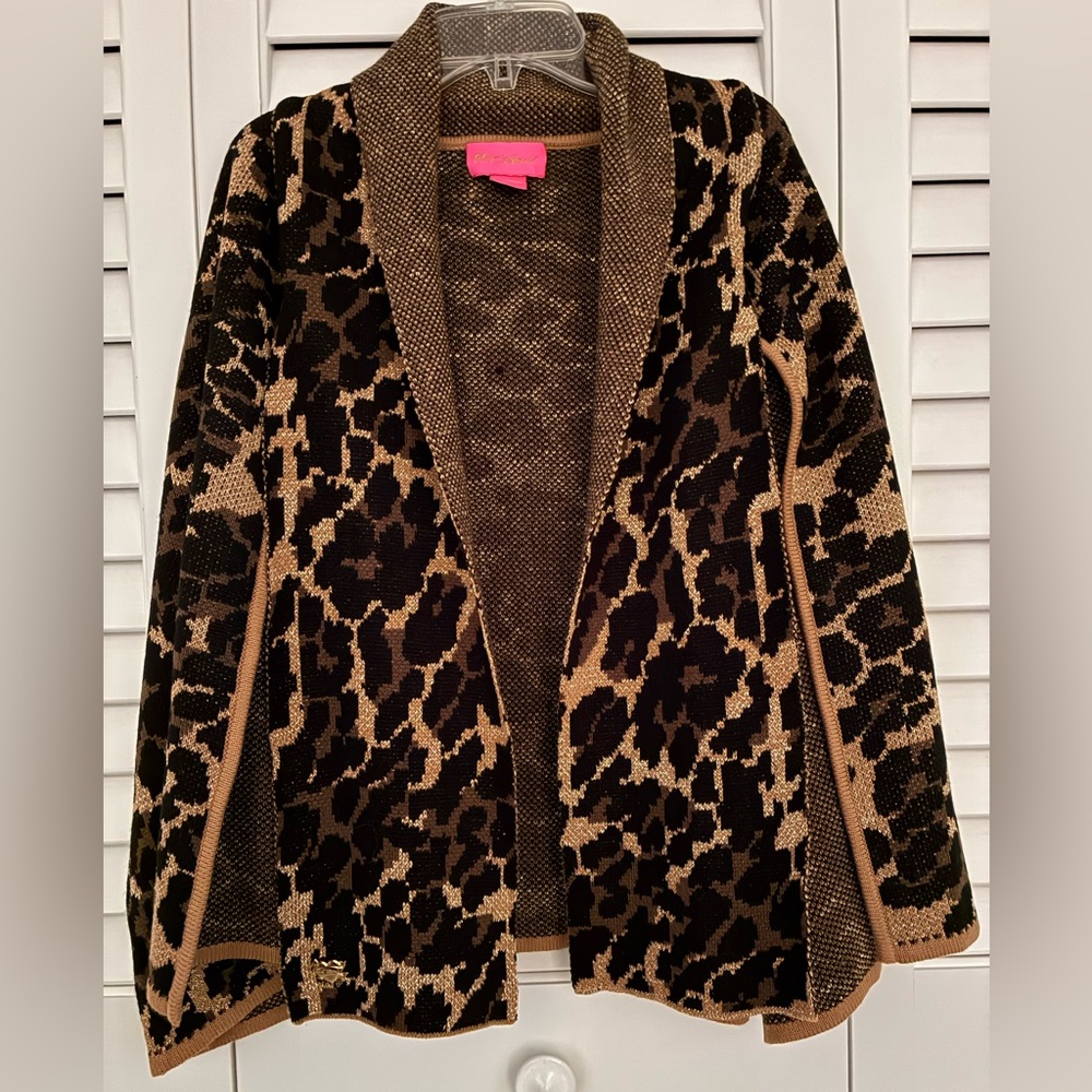 Vintage Betsy Animal Print Johnson Cape - Picture 2 of 3